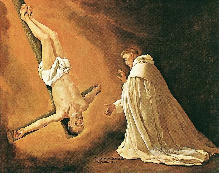 使徒聖ペテロの出現からノラスコ・バロックの聖ペテロへ フランシスコ・スルバロン油絵